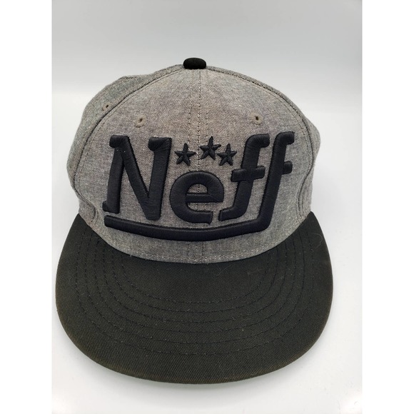 Neff Snap Back Cap Gray and Black - Picture 1 of 5